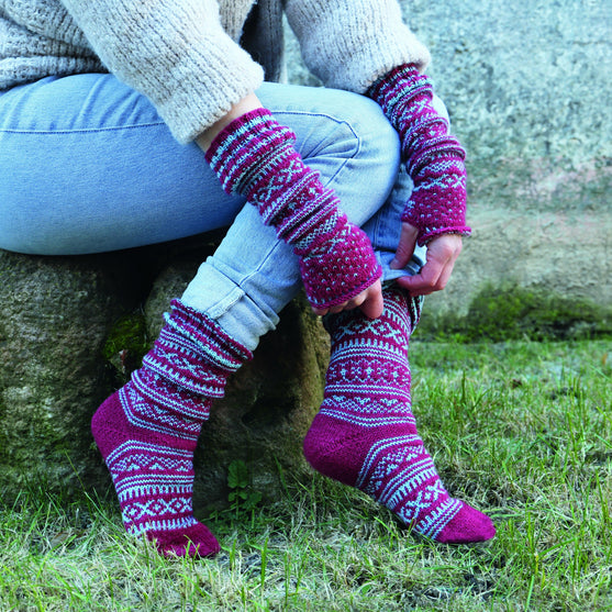 Socken im Norwegermuster
2
