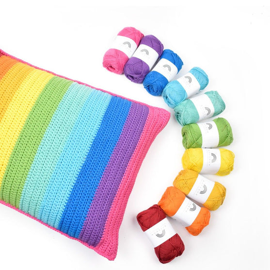 Rainbow Stripes Kissen
3
