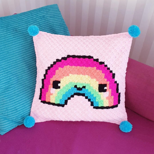 Kawaii Regenbogen - Kissen
