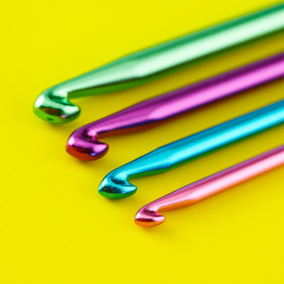 Alu Doppeltes Tunesisches Häkelnadelset - 14 cm - Hobbii
6