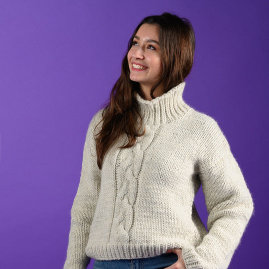 Ulla - Sweater mit Zopf