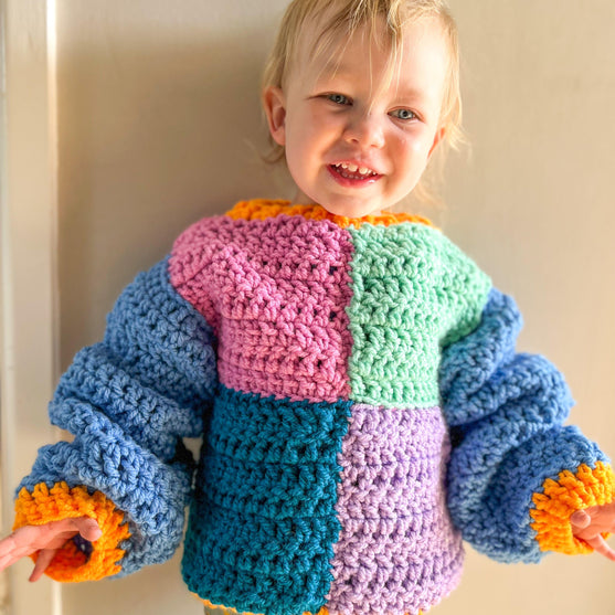 Patchwork - Kinder-Pullover
2