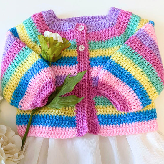 Sunshine and Rainbows - Baby-Cardigan
2