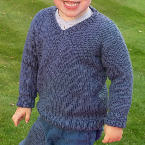 Mini V-Neck - Kinderpullover
5