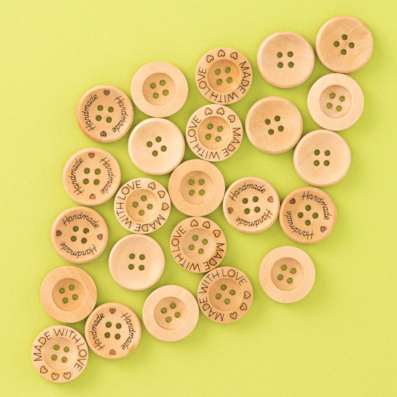 Holzknöpfe - 21 mm - Hobbii
5