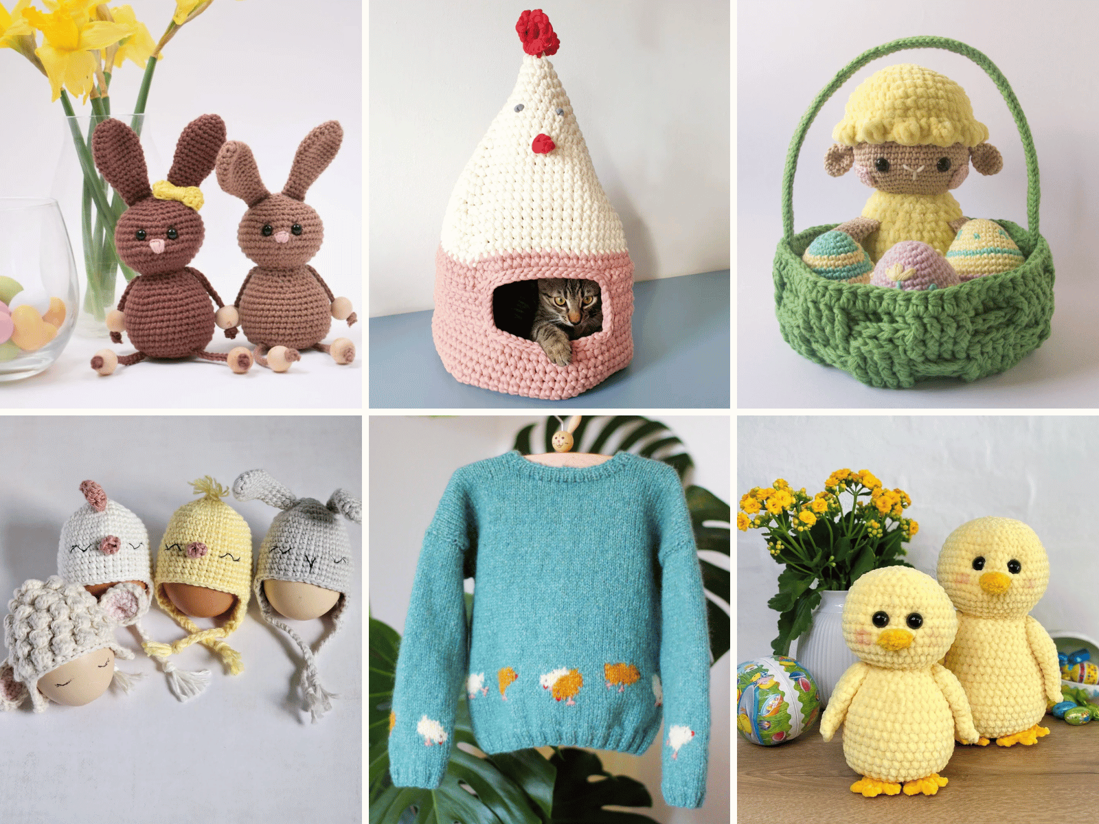 24 Adorable Crochet & Knitting Patterns for a Cozy Easter