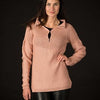 

1584 - Pullover mit Passe in Rippen
1