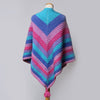 

Gestricktes Dreieckstuch mit Rillen-Muster
1