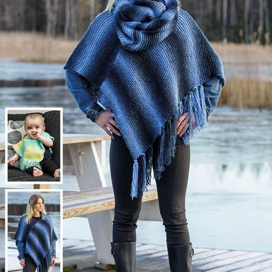 

DE92196 - Ein Poncho für Gross und Klein & ein Loop
1