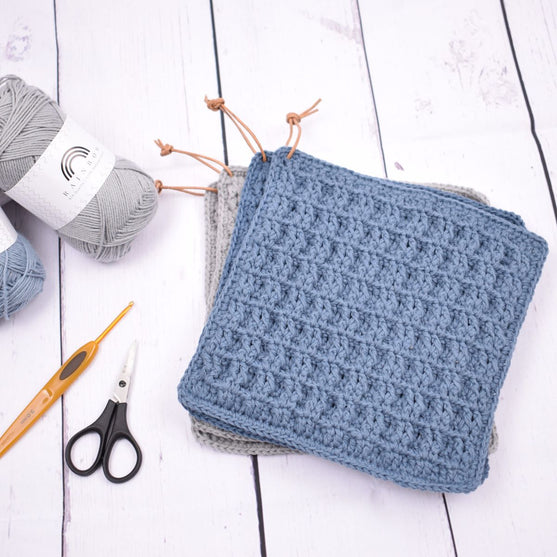 

Topflappen mit Waffelmuster 8/4
1