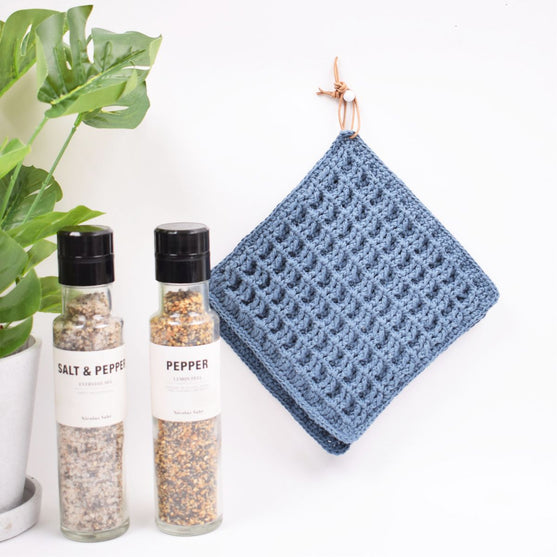 

Topflappen mit Waffelmuster 8/4
3