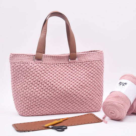 Shopper mit Lederboden - Small