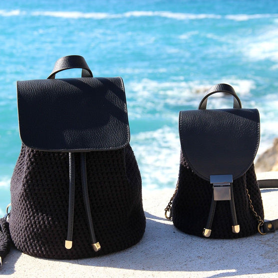 

Taschenklappe mit Magnetknopf - Schwarz/Bronze - Go Handmade
3