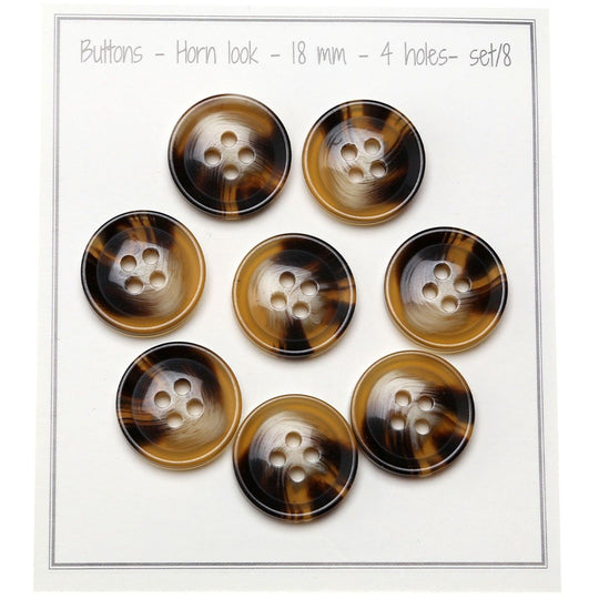 Horn-Look Knöpfe - Go Handmade