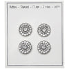 

Glitzerknöpfe - Kleine Steine - Silber - 4 Stk. - Go Handmade
2