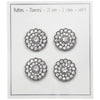 

Glitzerknöpfe - Kleine Steine - Silber - 4 Stk. - Go Handmade
3