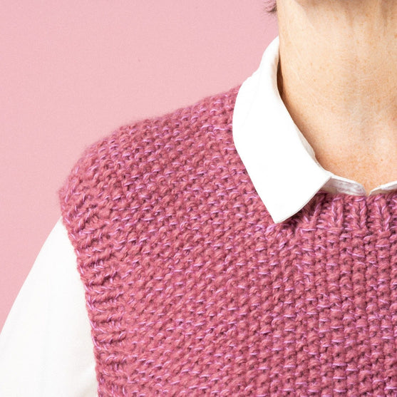 

Renee - Pullunder im Perlmuster - Pink Collection
5