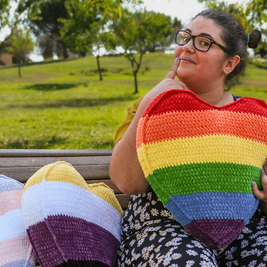 Rainbow Pride - Herzkissen