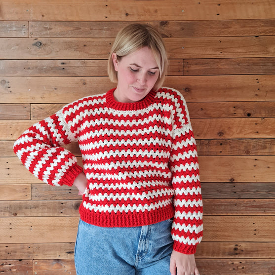 

Candy Cane Stripes - Pullover
5
