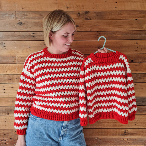 

Candy Cane Stripes - Pullover
6