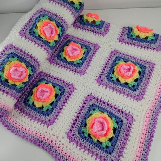 

Regenbogen Rose - Decke
3