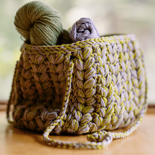 Vitreous - Tasche aus Puffmaschen - Häkelset