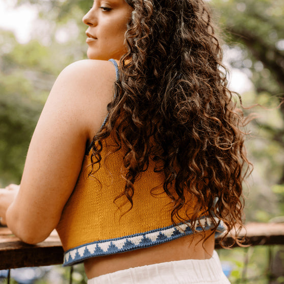 

Bevelled Tank - Ärmelloses Top mit Intarsien
2