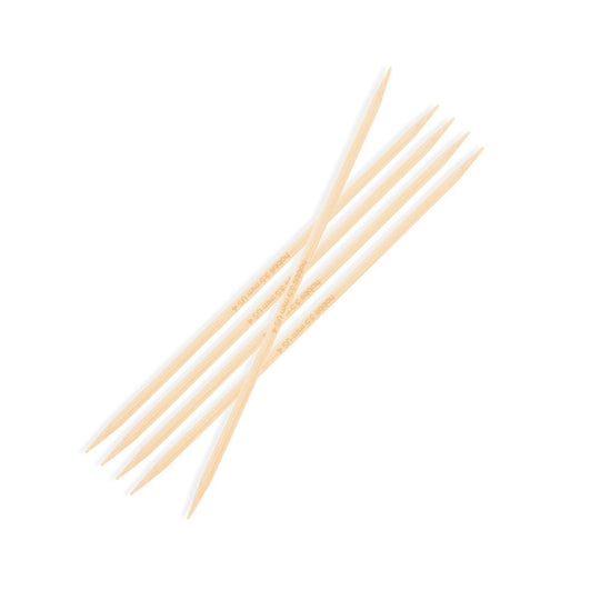 Bamboo Stumpfstricknadeln - 15 cm - Hobbii