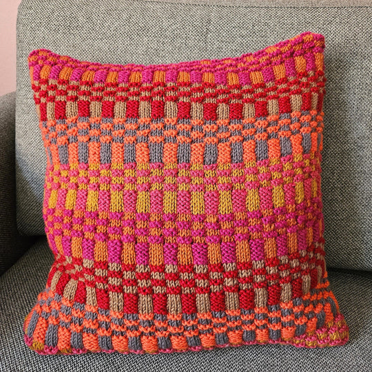 Farverige Streger - Kissen