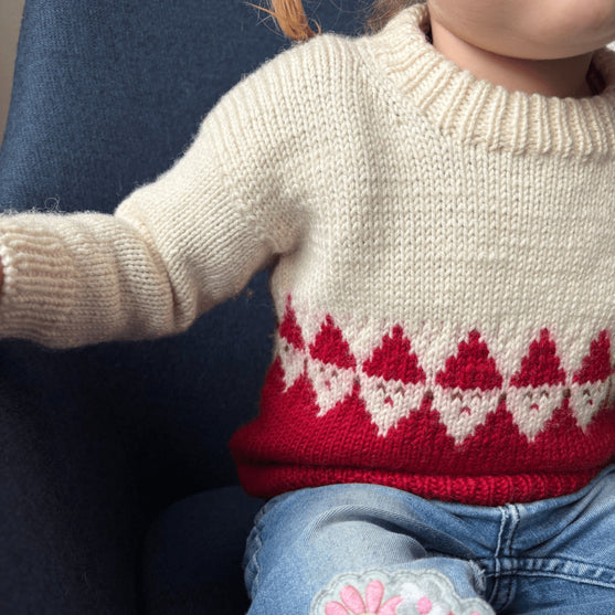 

Easy Santa Sweater Baby - Pullover
2