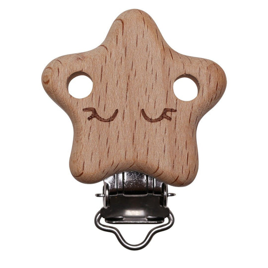 Hosenträgerclips mit Löchern - Stern - Go Handmade