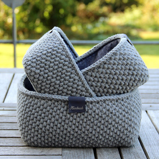 Moss Stitch Körbe - Rechteckig