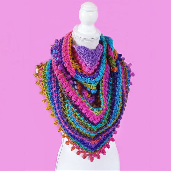 

Pompon Schal
1
