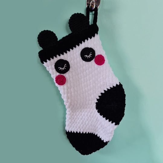 Panda Weihnachtssocke
