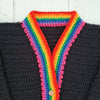 

Rainbow Contrast - Kindercardigan
4