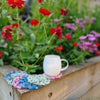 

Silk Print Flower - Untersetzer
3