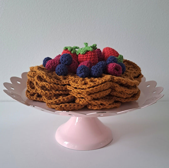 Waffeln und Beeren