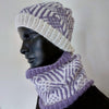 

Purple Geometries - Mütze und Schlauchschal
2