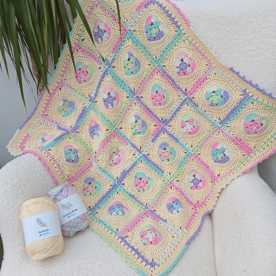 Blossom Hearts - Babydecke