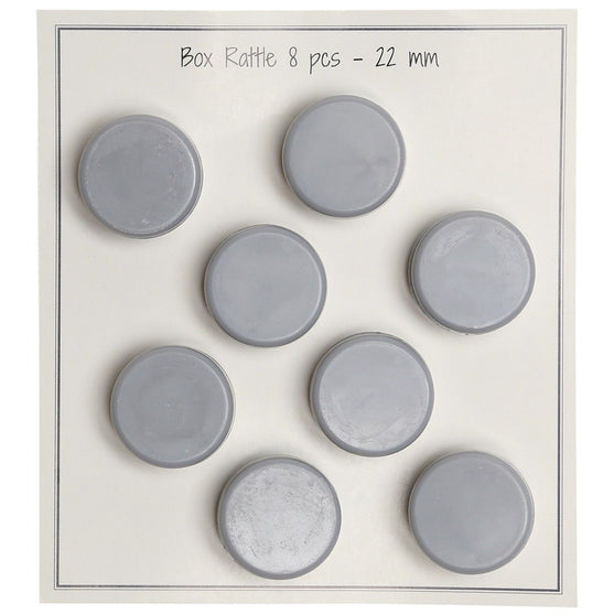 

Rasseln - Kleine Döschen - Grau - Go Handmade
1