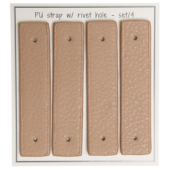 

Riemen für Körbchen ( zum Anbringen mit Nieten), 8,5 x 1,8 cm, 4 stk. - Go Handmade
1