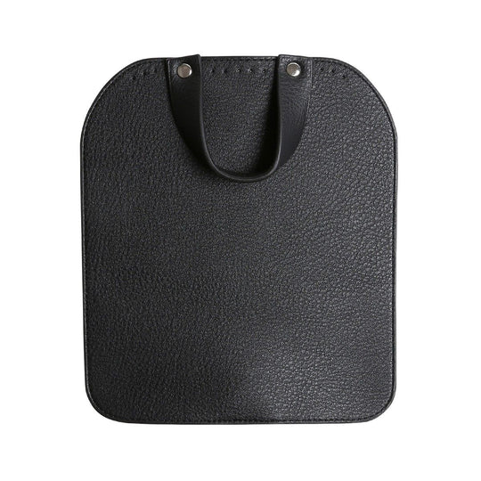 Taschenklappe mit Magnetknopf - Black/Silver - Go Handmade