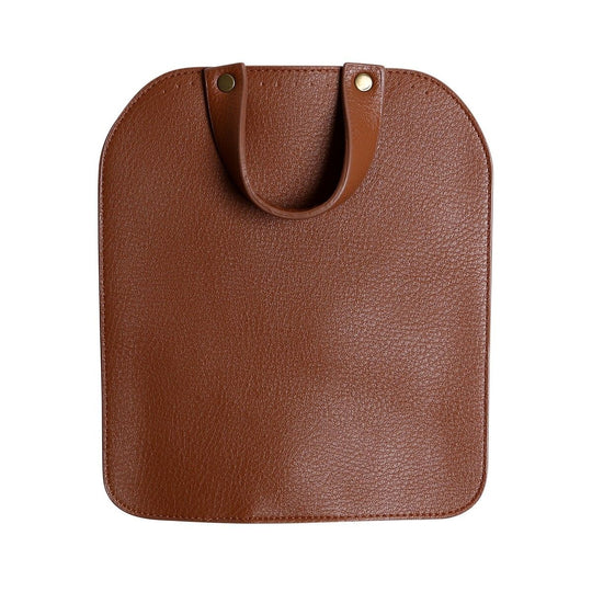 Taschenklappe mit Magnetknopf - Braun/Bronze - Go Handmade