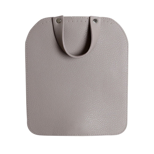 Taschenklappe mit Magnetknopf - Beige/Silber - Go Handmade