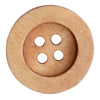 

Holzknöpfe - Round Groove - Hell - Go Handmade
4