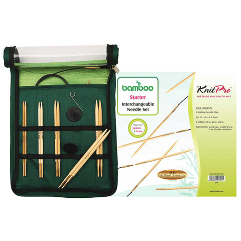 

Bamboo Austauschbare Rundstricknadel Anfänger Set - KnitPro
1