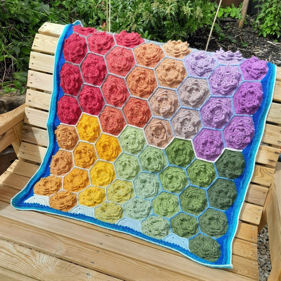 

Hexagon Flowers - Decke
2
