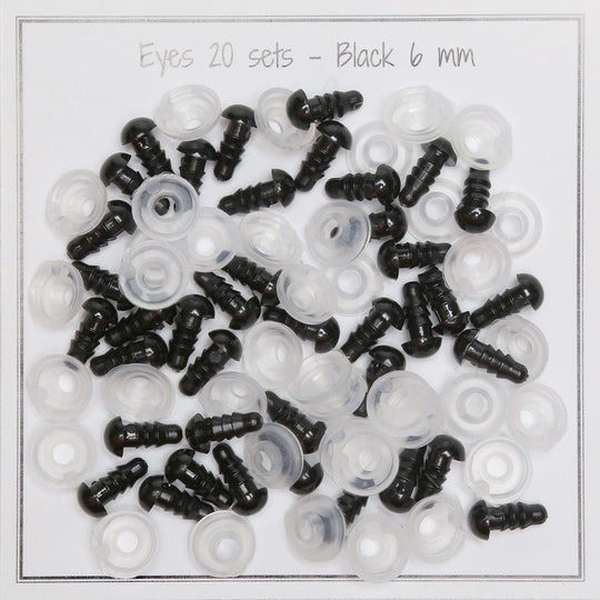Sicherheitsaugen - 6 mm - Go Handmade