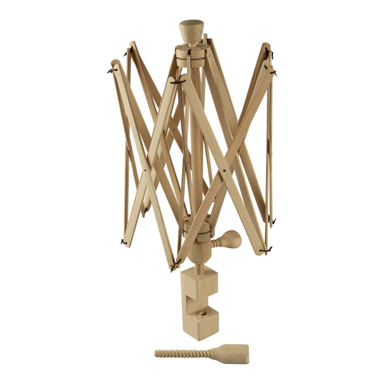 Garnwinde / Schirmhaspel aus Holz