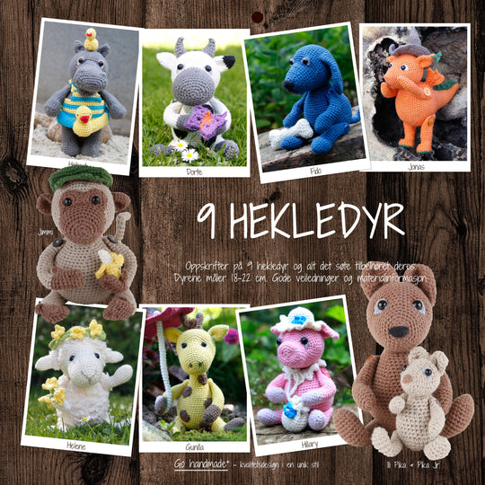 9 Hekledyr (Amigurumi) - Go Handmade